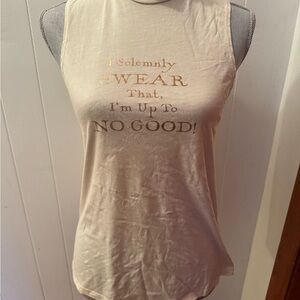 Univ. Studios HarryPotter Sun (UV Light) Activated MockNeck Sleeveless Graphic T